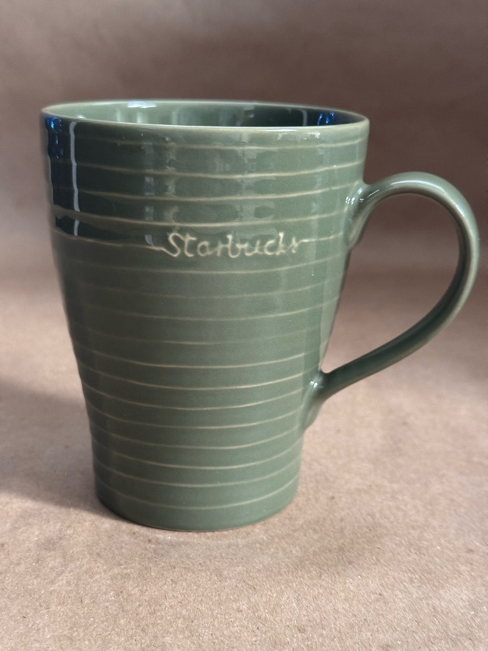 Starbucks 2009 Avocado Green mug designed by Design House Stockholm. 12 fl oz.